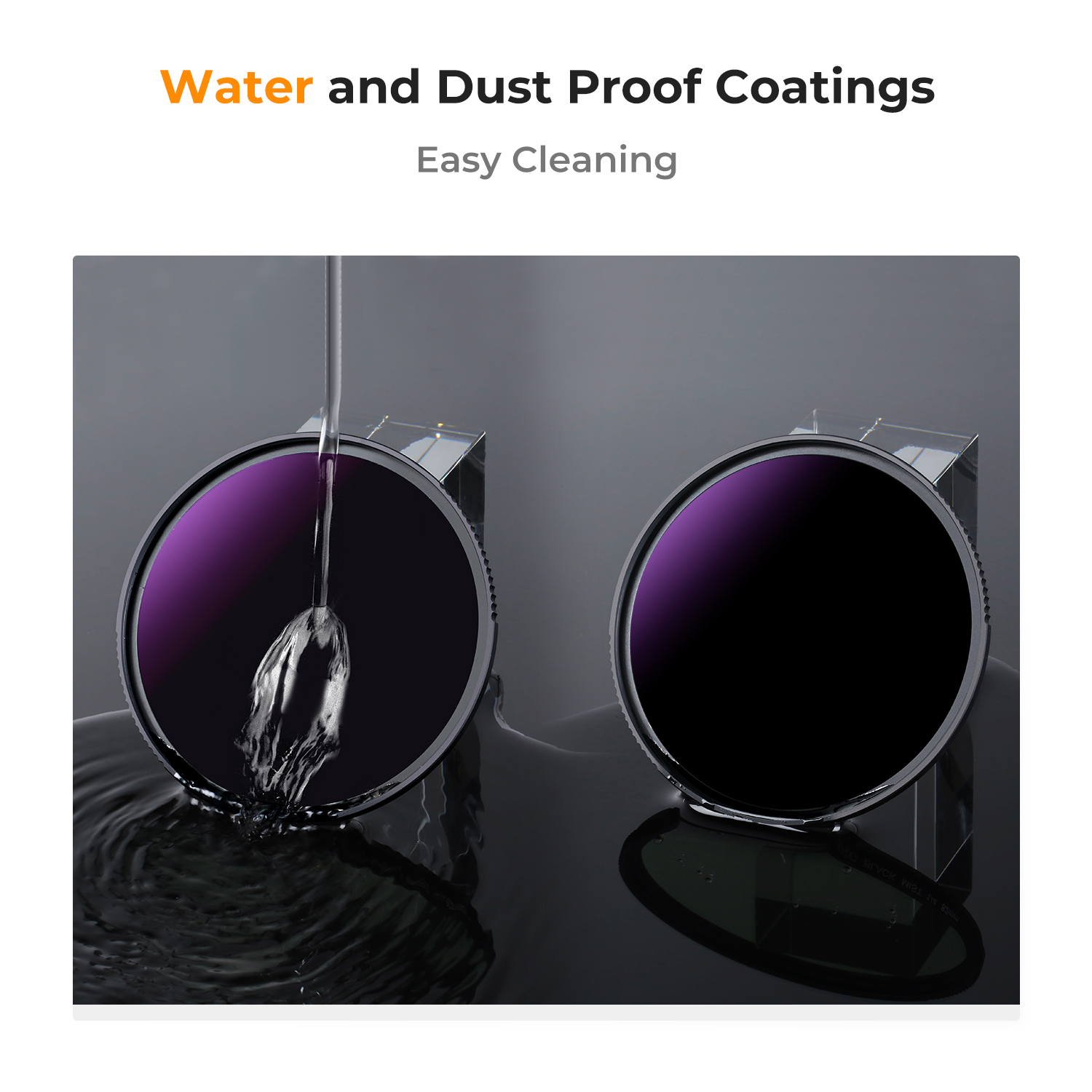 K&F CONCEPT Solar Filter ND1000000 20-Stop Solid Neutral Density Celestial Event Photography Filters 28 Multi-Coating Nano-X