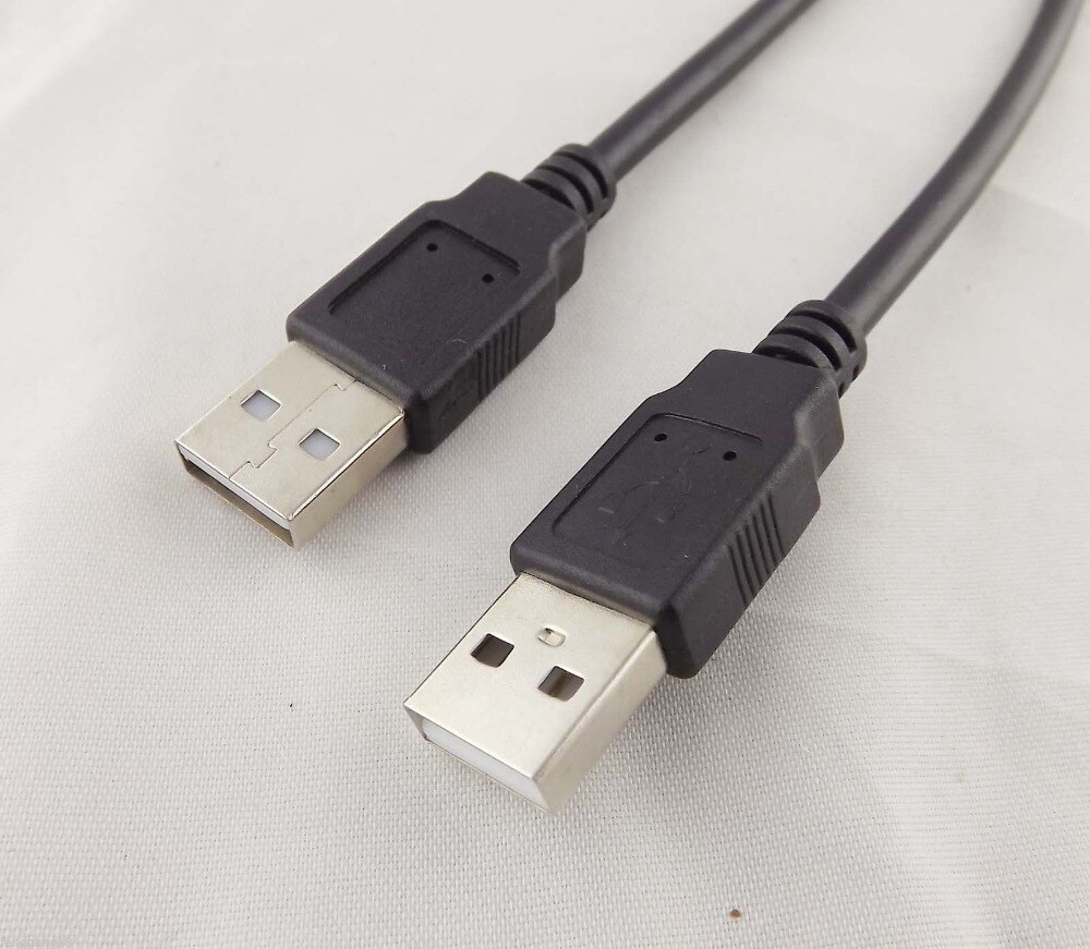 1pcs High Speed USB 2.0 Type A Male To USB 2.0 Male Data Extension Adapter Cable 30cm Black