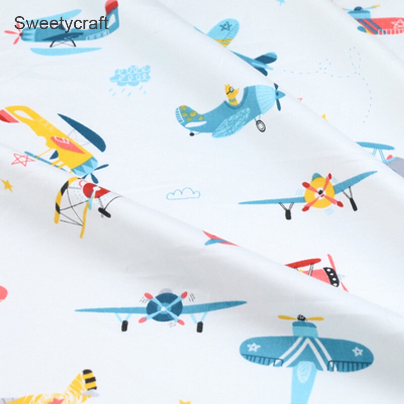 160*50cm flytrykt bomuldsstof tela algodon patchwork baumwolle stoff til gør-det-selv syning sengetøjssæt materiale tilbehør