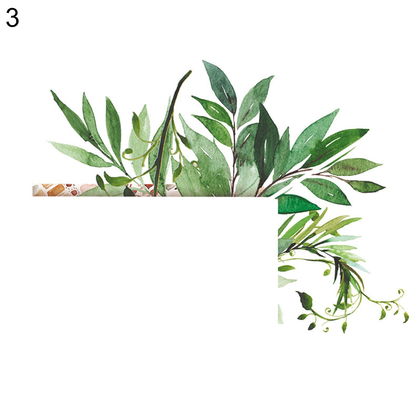 Green Leaves Home Luminous Switch Protective Cover Wall Sticker Socket Decor: 3