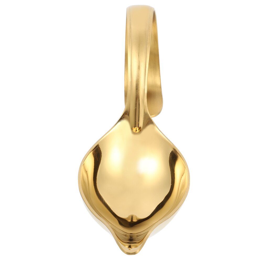 Thickened 304 stainless steel Small Soup Ladle Saucier Spoons Stainless Steel Sauce Drizzle Spoon with Spout