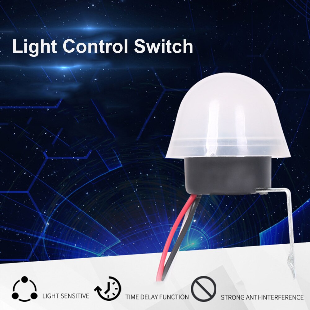 Automatic Auto On Off Photocell Street Light Switch DC AC 12V 220V 50-60Hz 10A Photo Control Photoswitch Sensor Switch