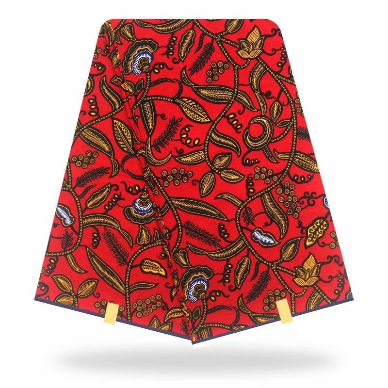 Tkanina nigeryjska bawełna afrykańska tkanina wydruk woskowy 100% bawełniany materiał moda afrykańska tkanina Ankara tissus prawdziwa tkanina woskowa 6 stoczni/dużo