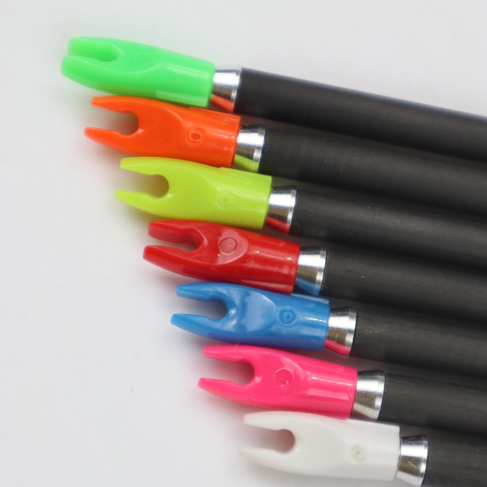 36pcs Arrow Pin Nocks Arrow Nock +Aluminum Pin For 4.2 mm 6.2 mm Carbon Arrow Shaft DIY Archery Accessories