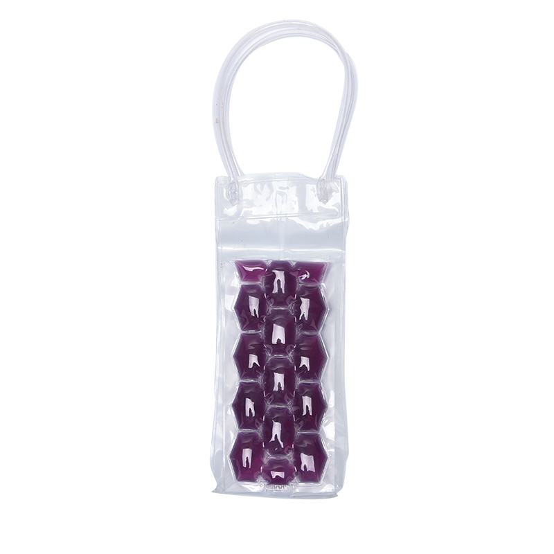 Bottle Freezer Bag Chilling Cooler Ice Bag Beer Cooling Gel Holder Carrier Portable Liquor Ice-cold Tools: Brown
