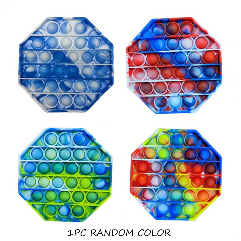 Relieve stress sensory toys children adults relax ainbow Push It Bubble Antistress Toys: Types G