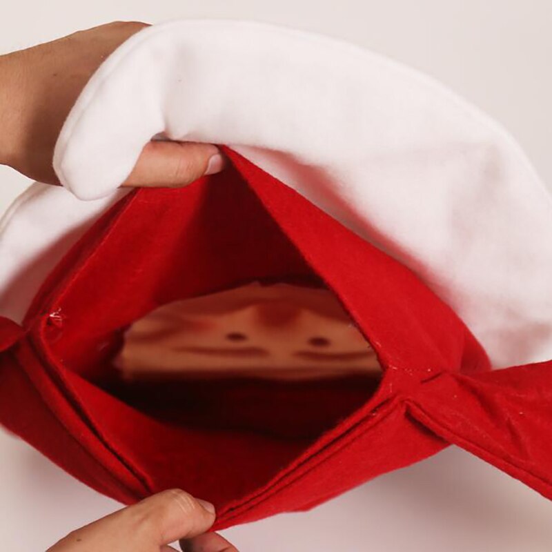 Christmas Tree Toppers Santa Claus Hat Decoration Red Christmas Home Decoration Tree Top Decoration