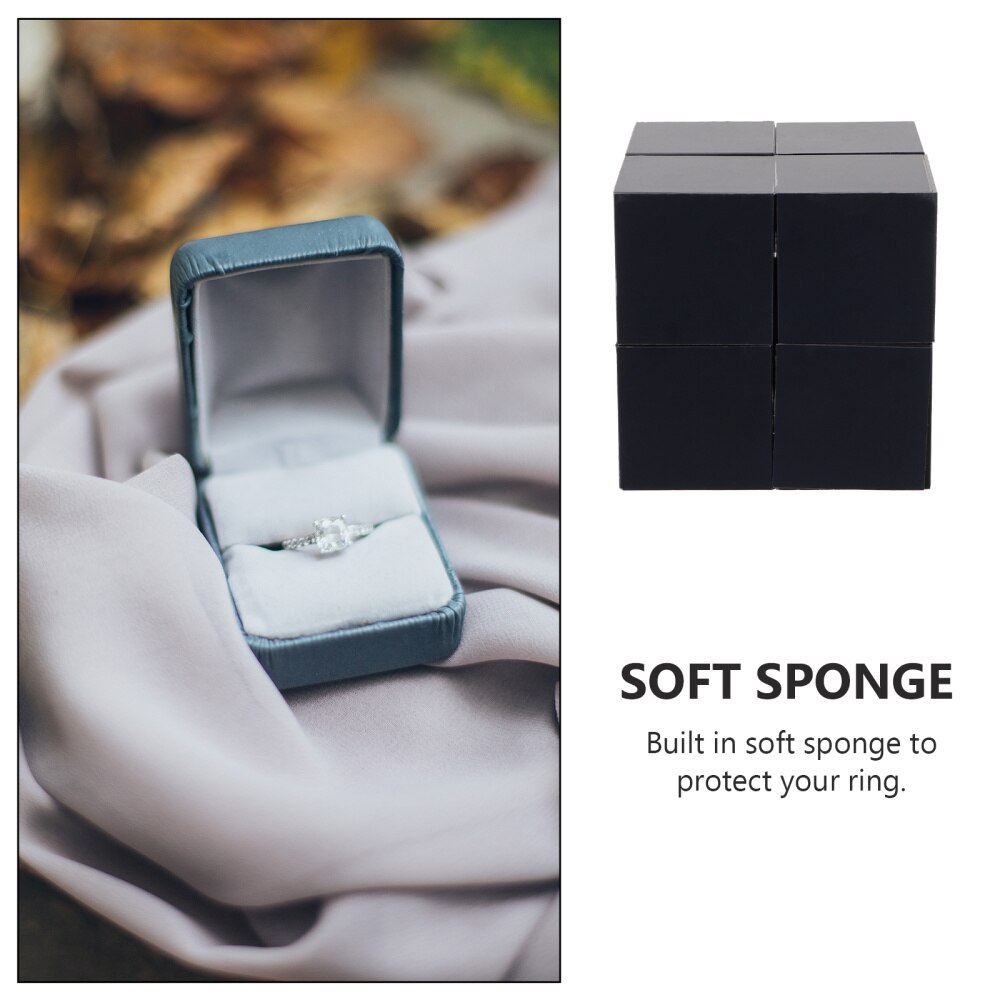 1pc Engagement Ring Box Jewelry Storage Box Jewelry Packing Box
