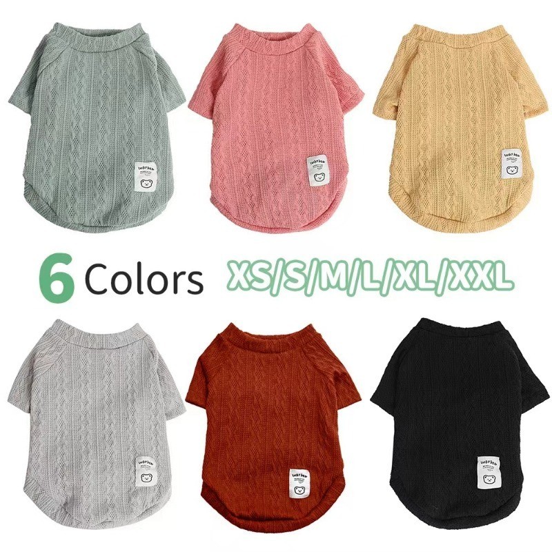 Pull ours mignon pour animal de compagnie, multicolore en option, vêtements pour chat et chien, pull doux et confortable
