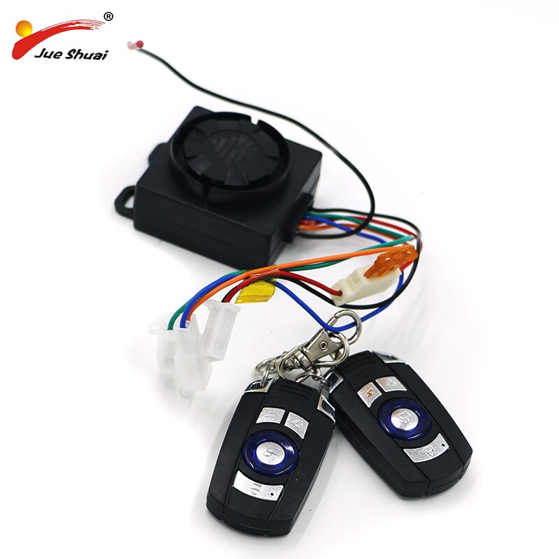 Dual Afstandsbediening Sleutel Controle Motorfiets Alarm Beveiligingssysteem Motorfiets Diefstal Bescherming Fiets E Scooter Motor Alarmsysteem