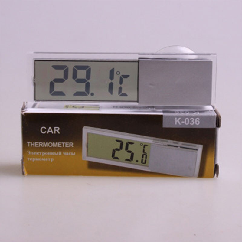 Termómetro Digital LCD para coche, medidor de ahorro de energía para exteriores con ventana automática, pantalla de número inteligente, accesorios de instrumentos de temperatura, 1 ud.