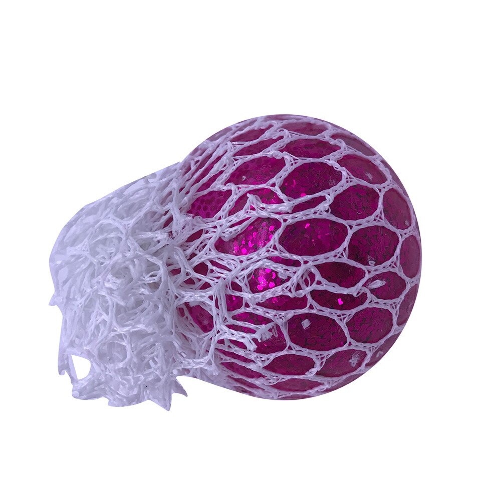 5ml Mesh Ball Stress Led Glowing Squeeze Grape Toys Anxiety Relief Stress Ball Squishy Toy Anxiety Relief Decompression Toy