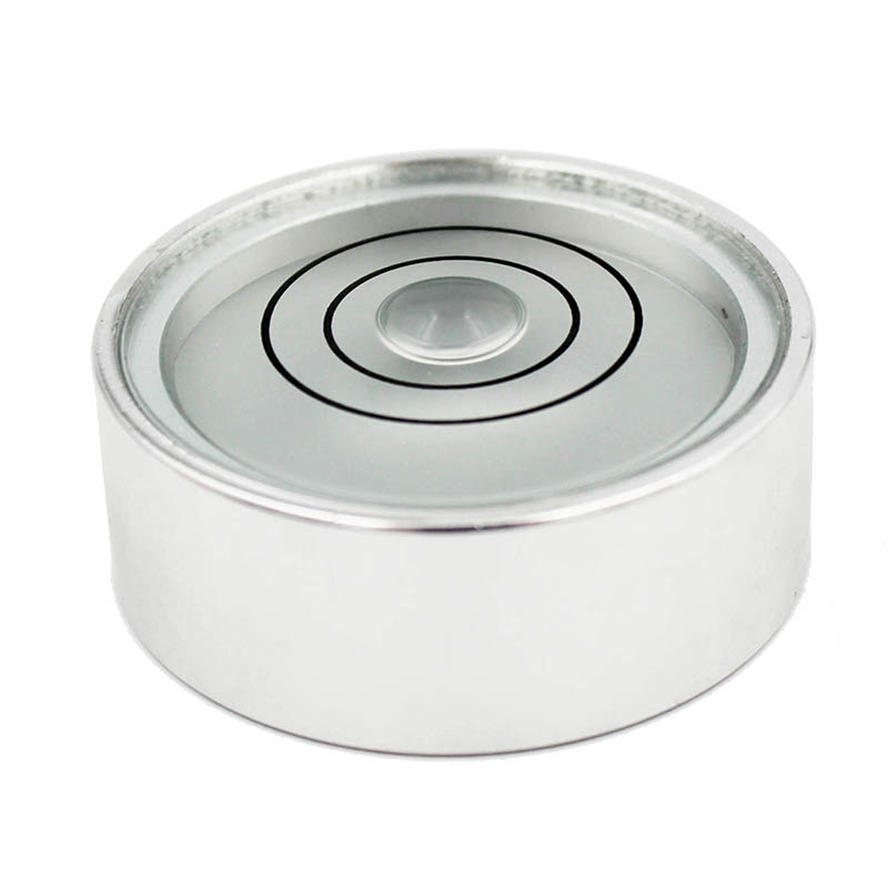Round Spirit Level Bubble Metal Universal Leveler Bead Level Measuring Instrument 1PCS