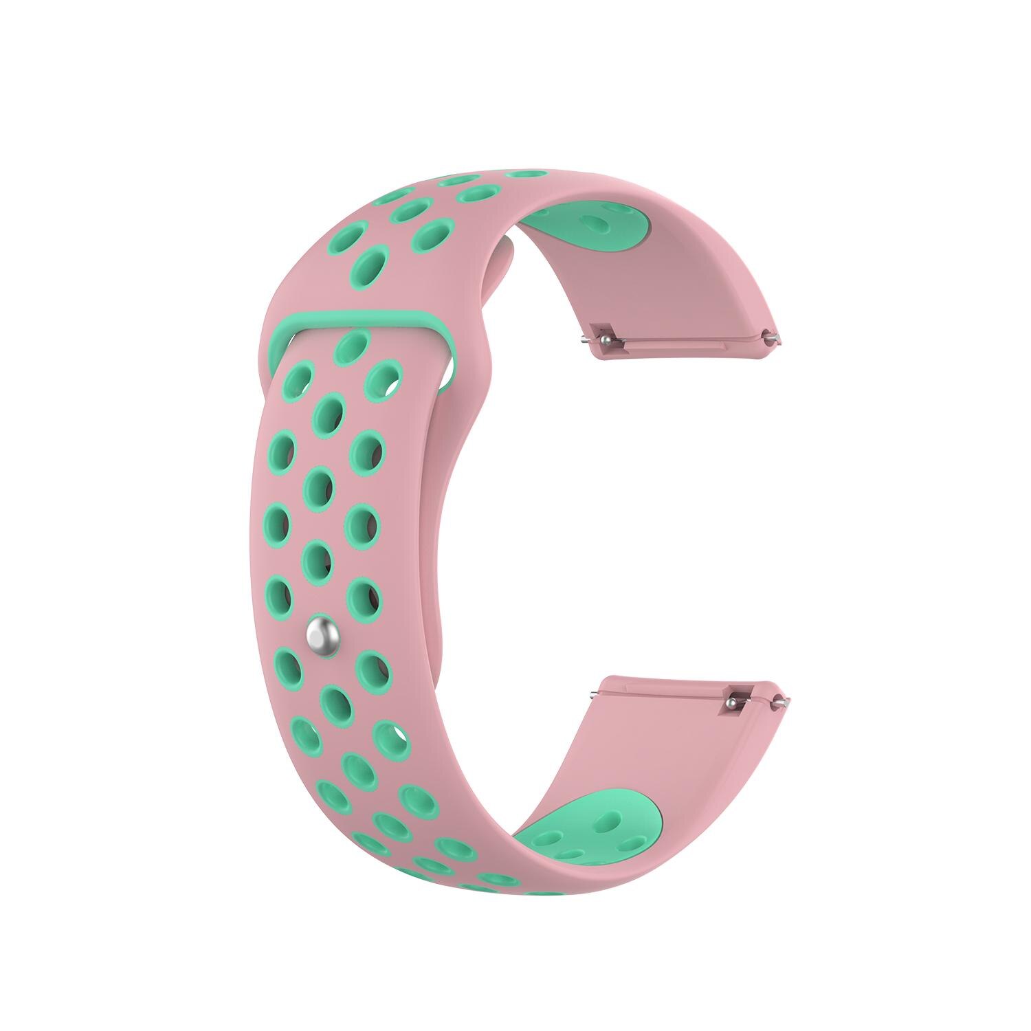 1pc silikon Armbinde runde See keine Teilt handgelenk Gurt Ersatz Sport Band Clever Uhr für Fitbit Versa 2/lite /class Serie: 01 rosa grün