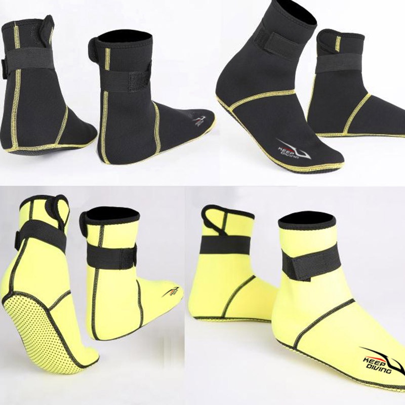 Vinter neopren snorkling dykkesko sokker strandstøvler våddragt anti ridser opvarmning antislip svømmefodtøj 3mm