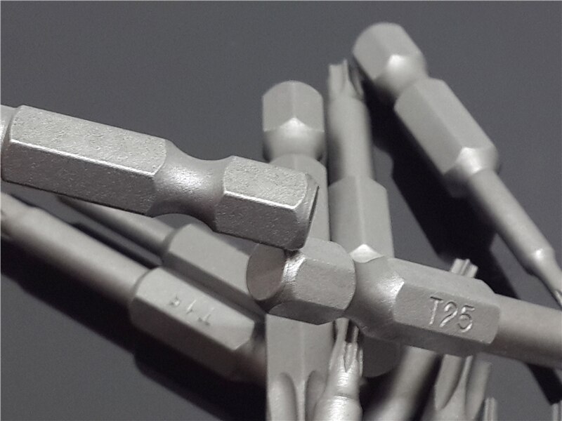 Jeu de tournevis magnétiques de sécurité 50/75/100/150mm, outils à main de 1/4 pouces à tête plate hexagonale