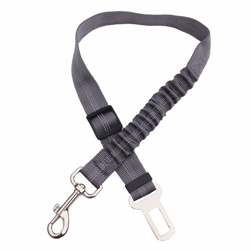 Pet Hond Kat Autogordel Verstelbare Harnas Veiligheidsgordel Leash Voor Small Medium Honden Reizen Clip Dierbenodigdheden Hond Accessoires puppy: GRAY