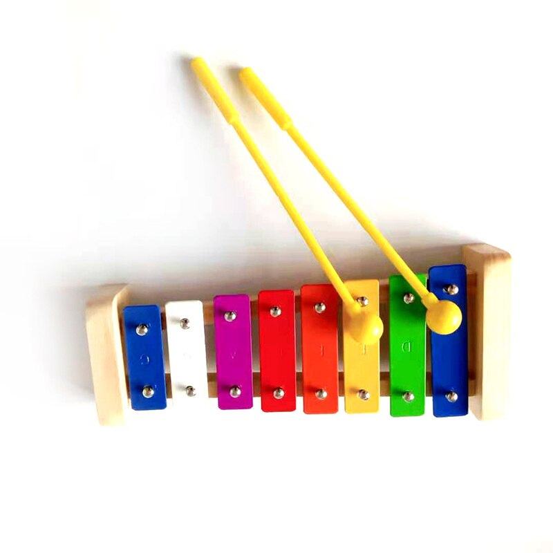 8 nyckel xylofon barns orff musikinstrument barn baby knackar på pianot pedagogiska träleksaker