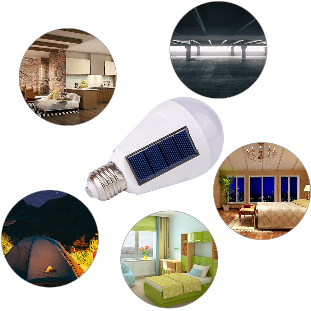 7W 12W LED Solar Power Light Portable LED Solar Lamp Luminaria Solar Energy Panel Outdoor Sunlight Garden Camping Tent