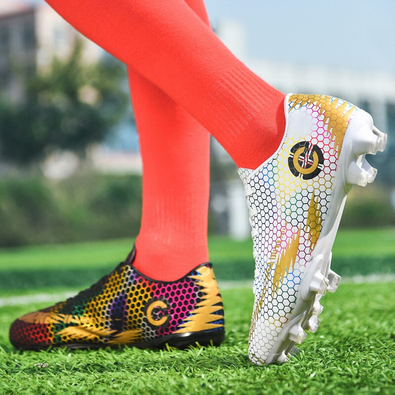 Voetbal Sneakers Mannen Outdoor Sport Voetbal Schoenen Tf/Fg Spikes Beroep Kids Turf Training Klampen Maat 34-46