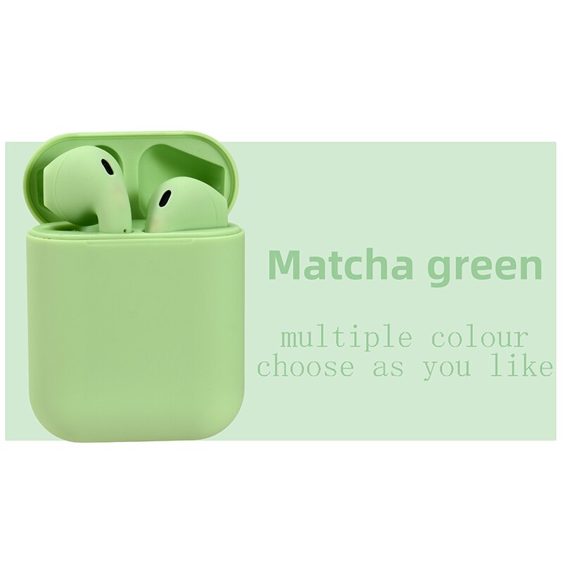 Mini 2 TWS Drahtlose Kopfhörer Bluetooth 5,0 Kopfhörer Ohrhörer Sport in Ohr Headset Freisprecheinrichtung Ohr Knospen für iPhone Xiaomi Samsung: inpods Grün