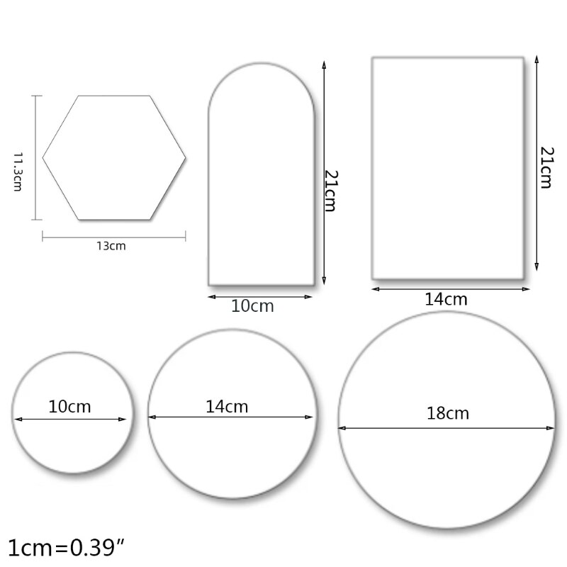 Acryl Spiegel Reflectie Boord Reflector Ins Foto Props Fotografie M76D