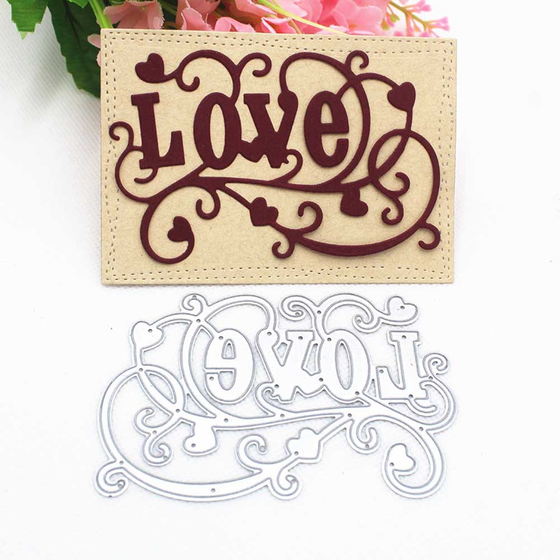 Corazón amor corazón pajarita Metal troqueles de corte para DIY álbum de recortes papel manualidades decorativas para tarjetas en relieve troquelado