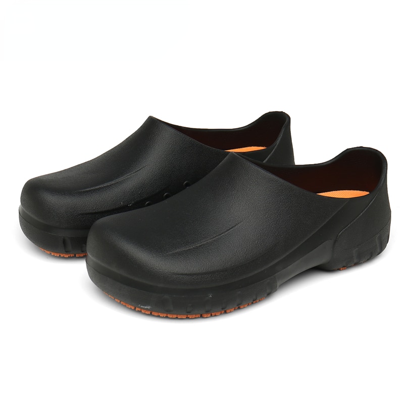 Zapatos antideslizantes para Chef de cocina, calzado de trabajo plano informal, impermeable, a prueba de aceite, resistentes, zuecos de cocina para Hotel, talla grande 39-48
