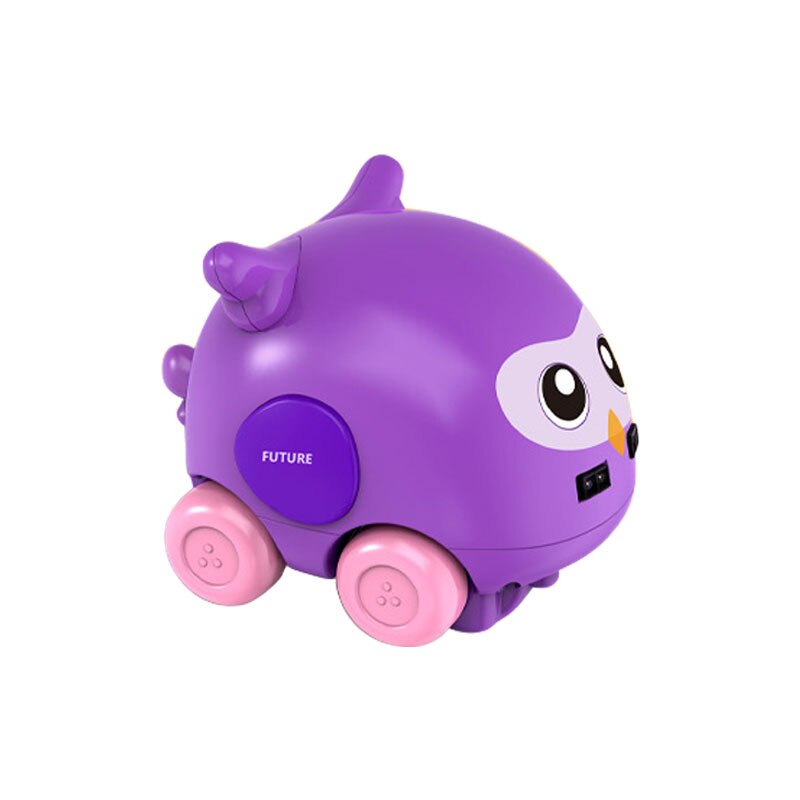 Coche teledirigido de dibujos animados para bebés y niños, Control remoto inductivo, detección de gestos, función de obstáculos automática, Mouse Eagle: Purple