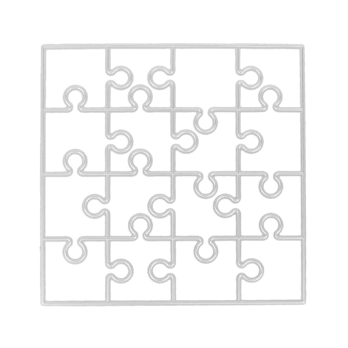 Pussel spets kuvertram hängande kort huvud ask metall skärmformar schablon diy scrapbooking mall form prägling