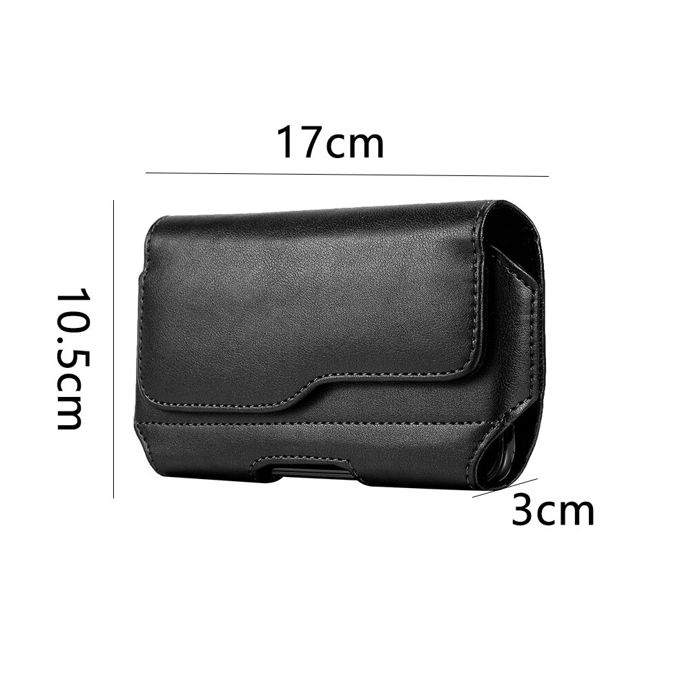 Holster Full Protection Cover Portable Belt Clip Shockproof Artificial Leather Phone Case Anti Scratch Universal Accessories