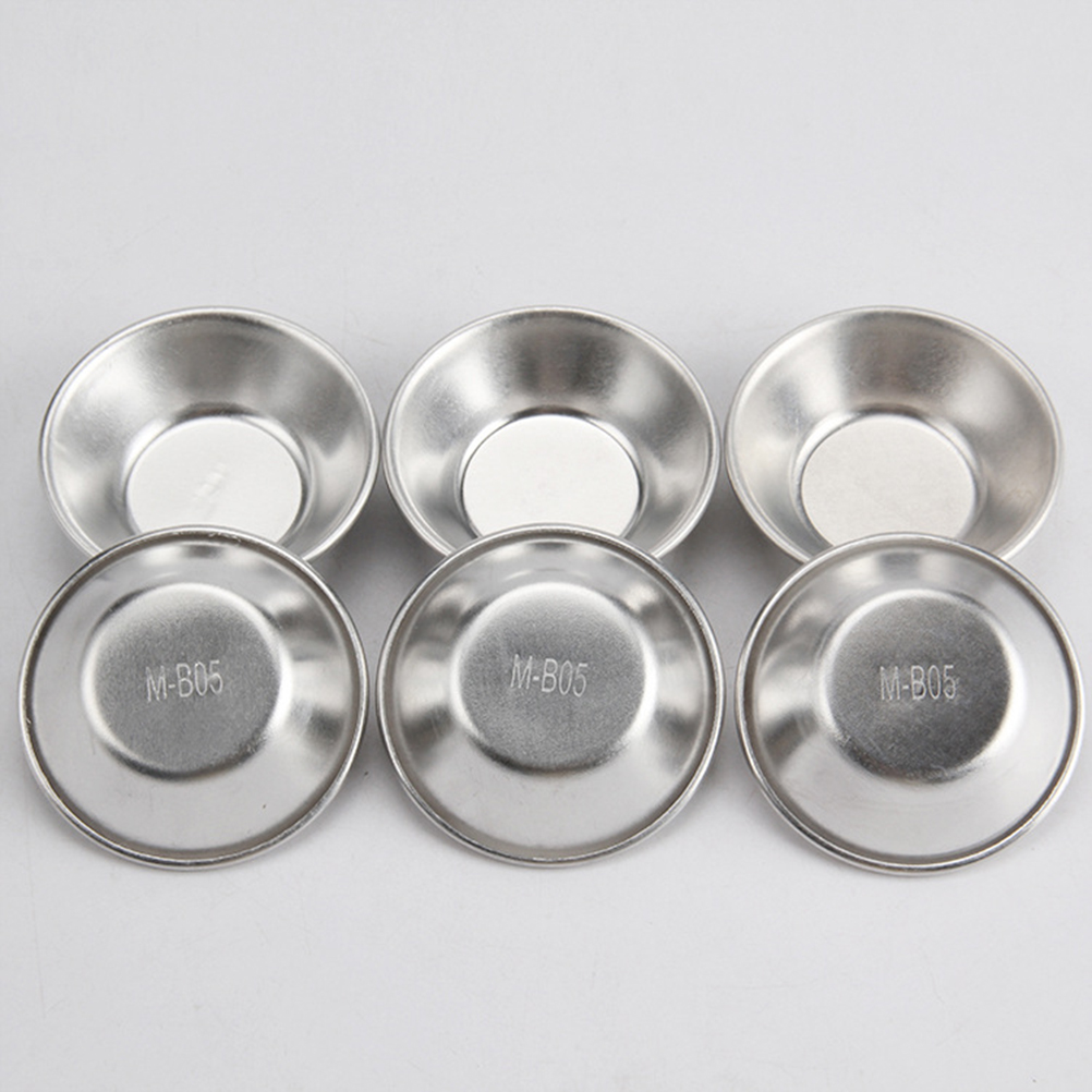 10/20Pcs Aluminium Ei Cupcake Mould Fruit Cake Pie Mold Kleine Bakken Tool Pasteis De Nata oven Bakken Ronde Mold