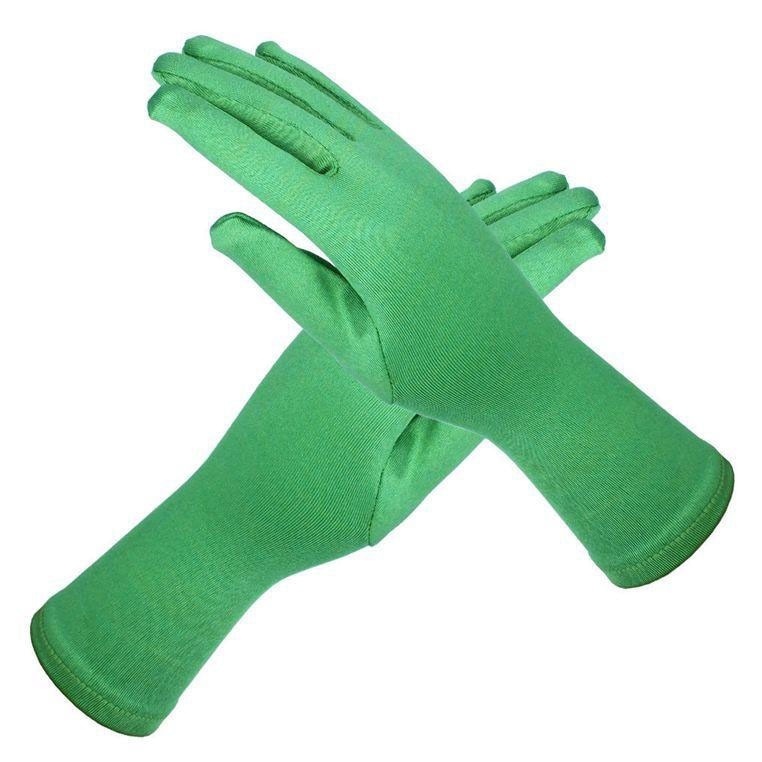 Handschoenen voor meisjes lange prinsessenhandschoenen meisjeshandschoenen verjaardag blauwe trouwjurk effen handschoen voor kostuumaccessoires satijn: 8