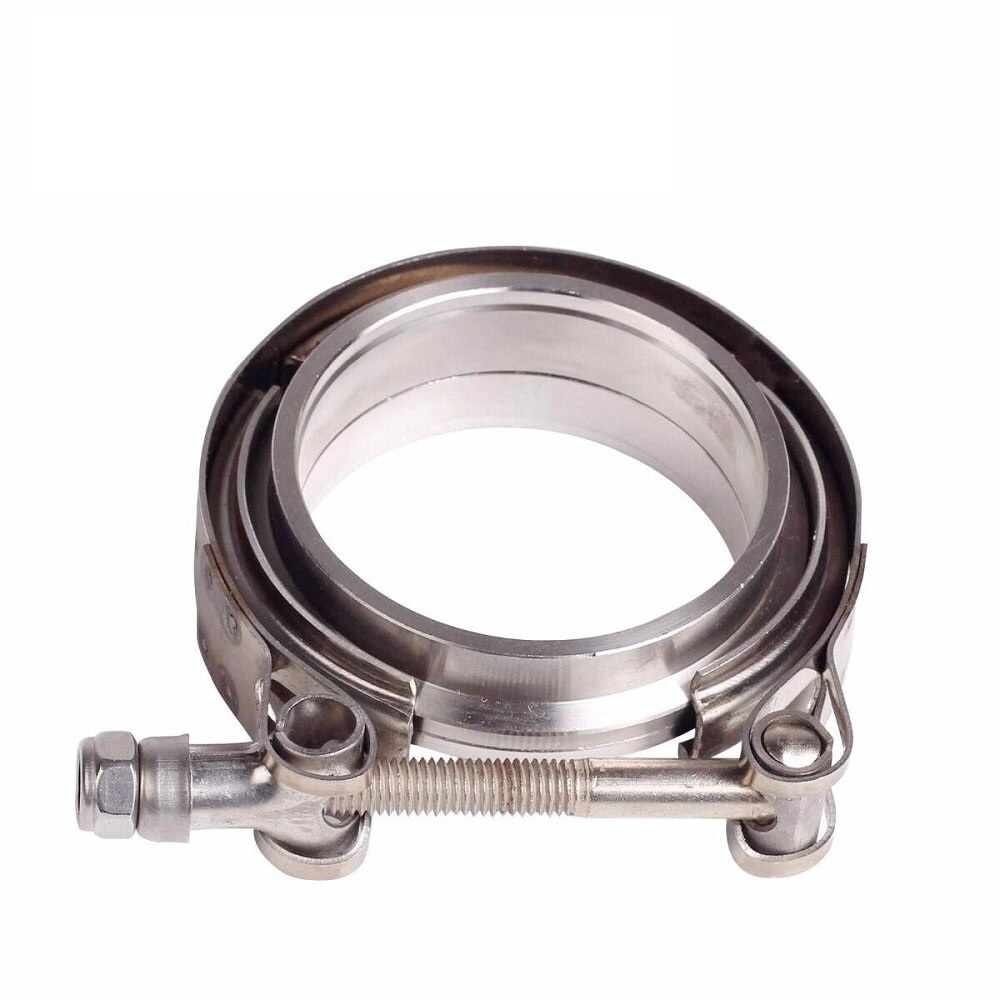 universell 3 "tommers rustfritt stål klemmer v-bånd turbo nedrør eksos klemme vband 76mm biltilbehør klemmer erstatning