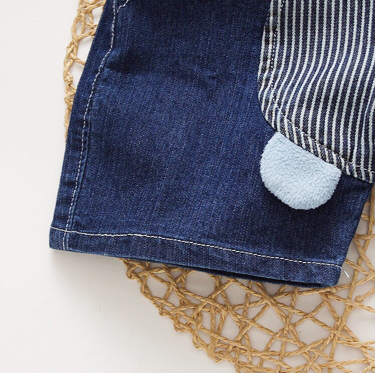 Kleinkind Baby Jungen Mädchen Overalls, Leichte Nette Cartoon Hund Sleeveless Denim Overall