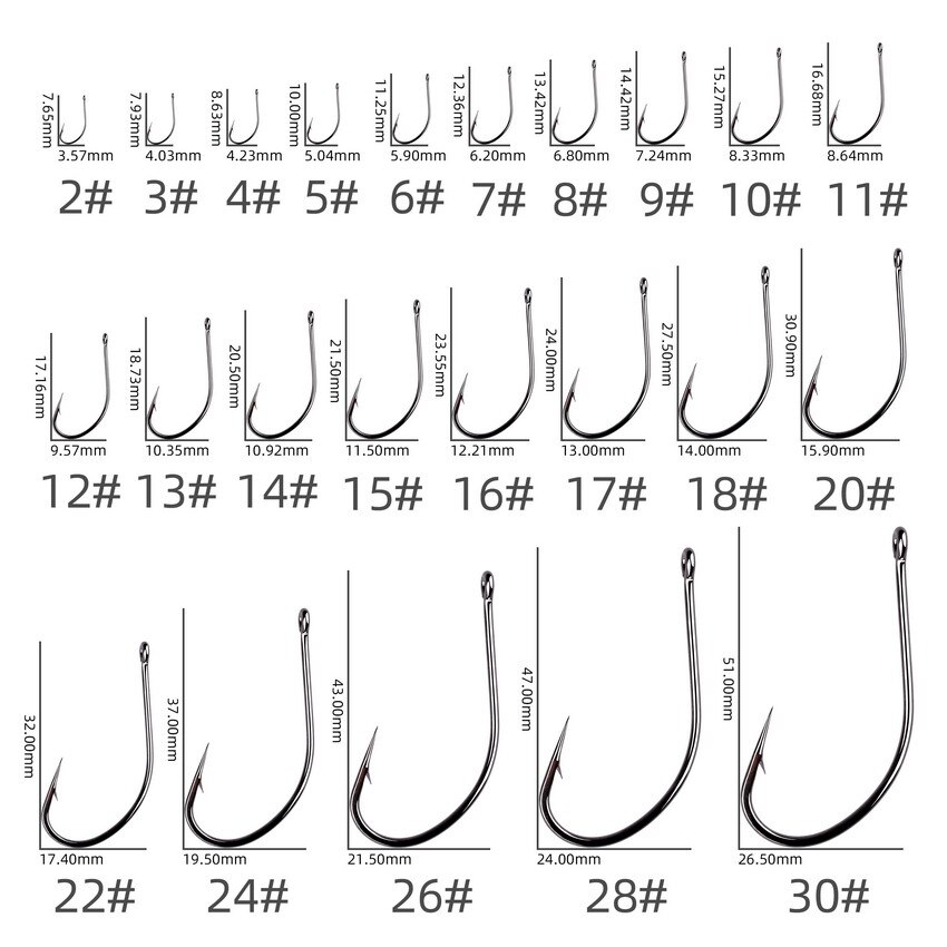 30pcs Fishing Hooks Hign Carbon Steel Offset Barbed Sea Fishhook For Soft Lure Worm Fish Hook Bass Carp Fishing Tackle Box
