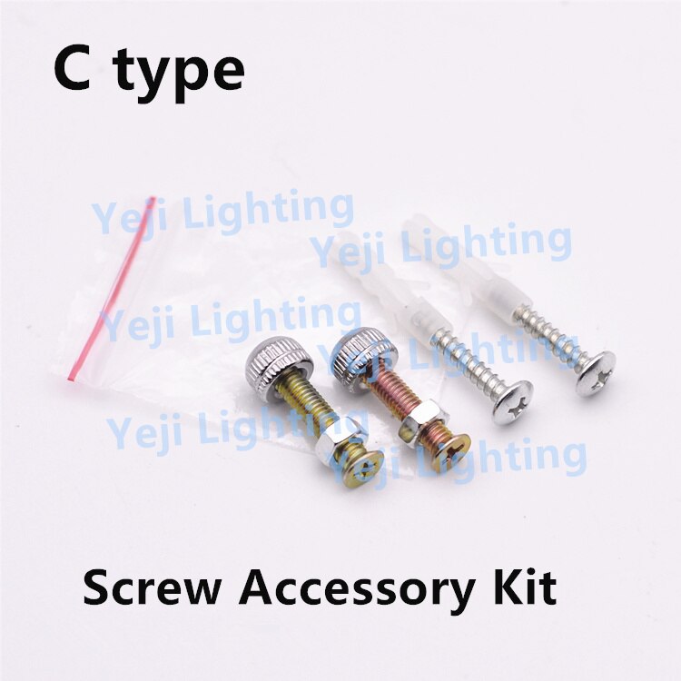 Ceiling rose hanging board screw accessories package Plastic expansion screws, self-tapping screws Lighting Accessories