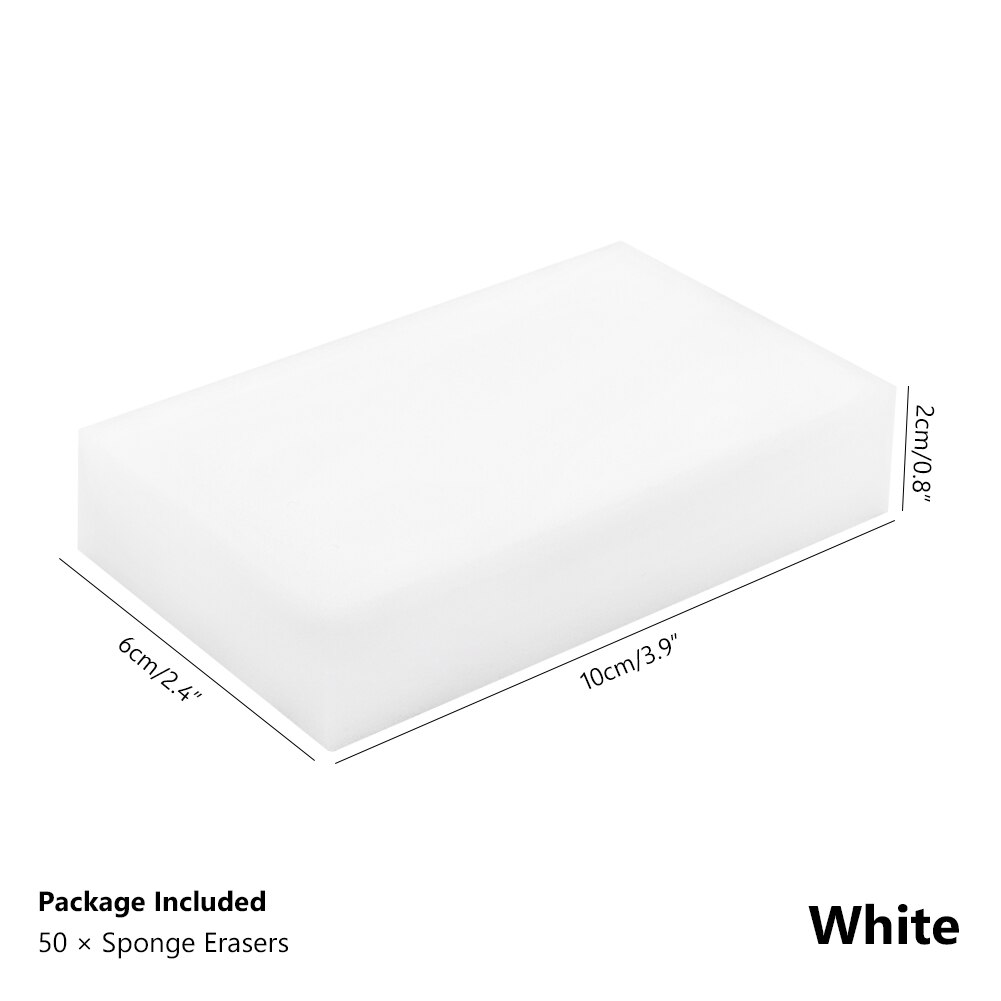 50 /100PCS magic clean melamine eraser melamine sponge pad Cleaner Multi-functional Kitchen Assessoires Dish Washing Sponge