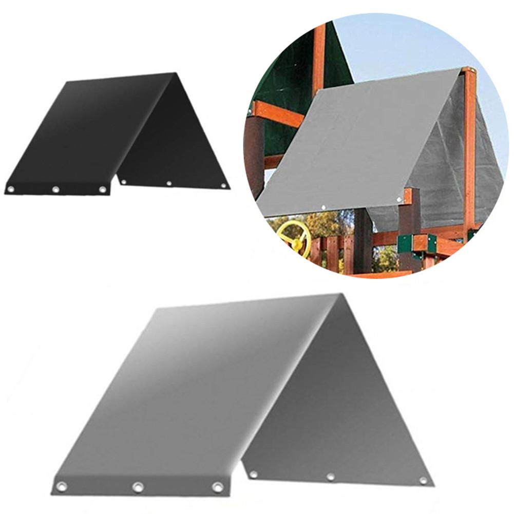 Swingset Shade Waterproof Roof Canopy 132 X 226CM Gardening Facilities Garden Swing Shade Awning Tarpaulin For Garden Playground