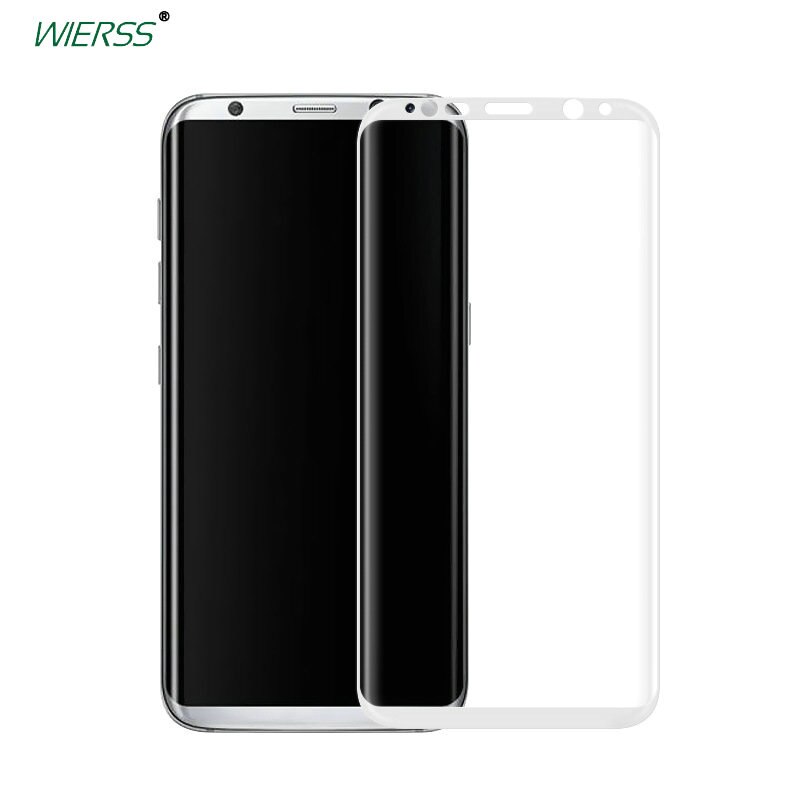 9 H 3D Full Coverage tempered Glass Screen Protector pellicola Per Samsung Galaxy Bordo S7/Galaxy S8 più S6 Bordo più Bordo + G925 G928: Galaxy S6 Edge plus / white full cover