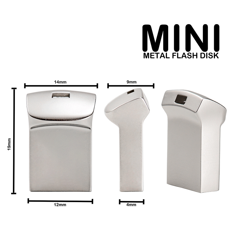 Mini Metal USB Flash Drives 128GB Business Memory Stick 64GB Black Pen Drive 32GB Silver Storage Devices 16GB