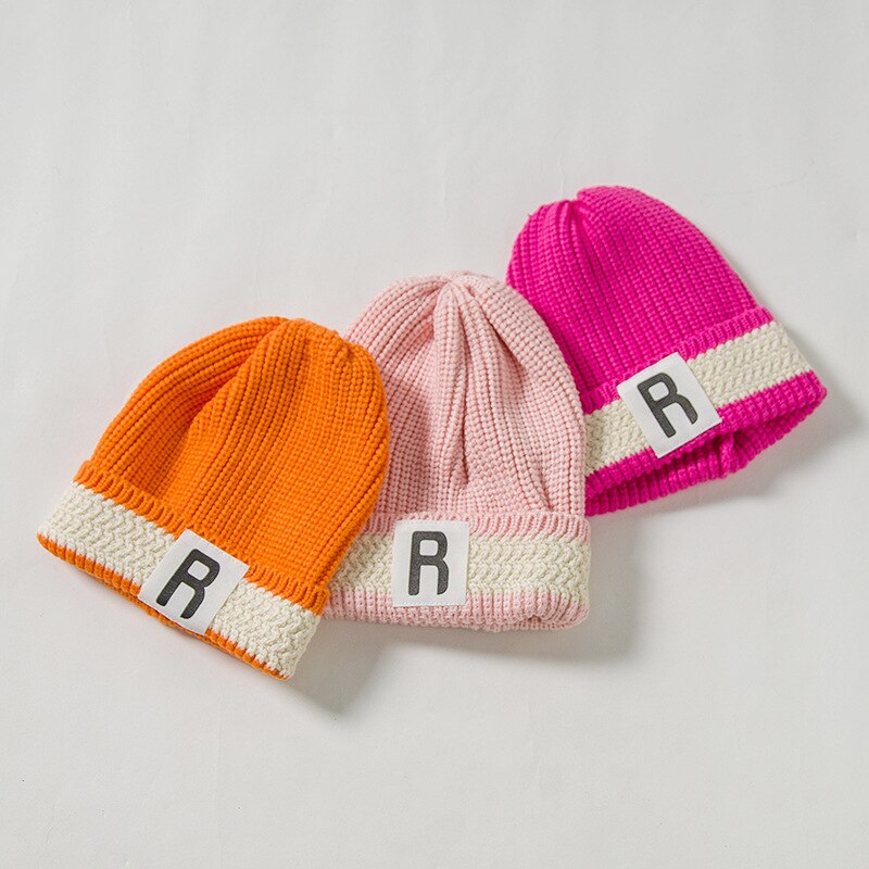 Gebreide Muts Herfst/Winter Mode Trend Veelzijdige R Standaard Candy Kleur Wollen Hoeden Voor Mannen En Vrouwen