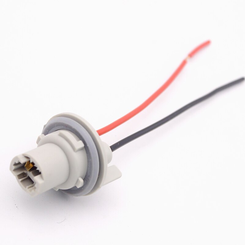 Douille d'ampoule T13 T20 7440 7443 W21W W21 5W, adaptateur, faisceau de câbles pour clignotant de voiture, accessoires de Base de lumière de frein 2 pièces: For T10 T13 w5w