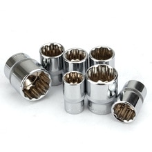 1pcs 1/2" Square Drive 12-point Socket Bit Ratchet wrench 12pt Sockets Hand Tool Kit 12 Angles Plum Blossom Sleeve 8-32mm