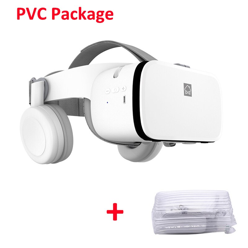 Bobo vr  z6 bluetooth 3d briller virtual reality box google pap stereo mikrofon headset hjelm til 4.7-6.2 " smartphone+joystick: Kun vr