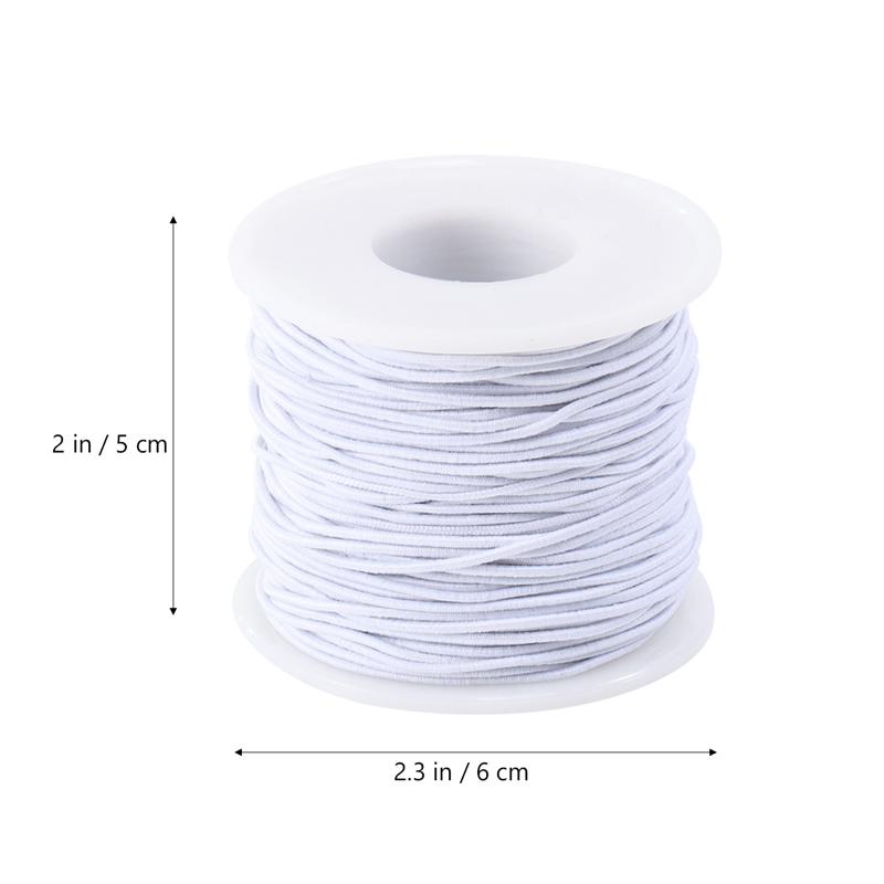 1 Roll 50M Elastische Lijn Dragen Band Handgemaakte Kralen Diy Handleiding Bedrading Lijn Kralen Cord Zachte Touw Voor Armband sieraden Kleding