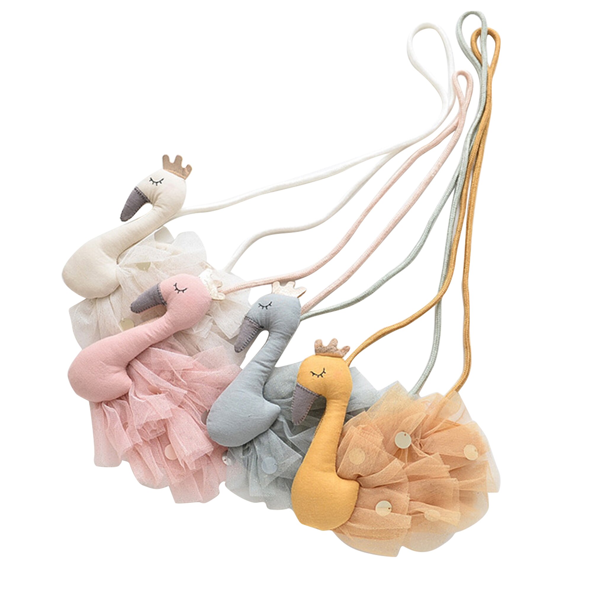 Bébé filles enfants enfants dessin animé cygne forme sac à bandoulière mignon Animal sacs à bandoulière Style de solide