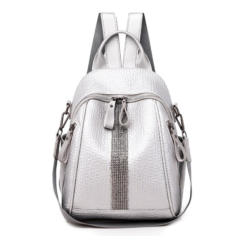 argent diamant sac à dos modèle éléphant sac jeunesse fille voyage sac: silver
