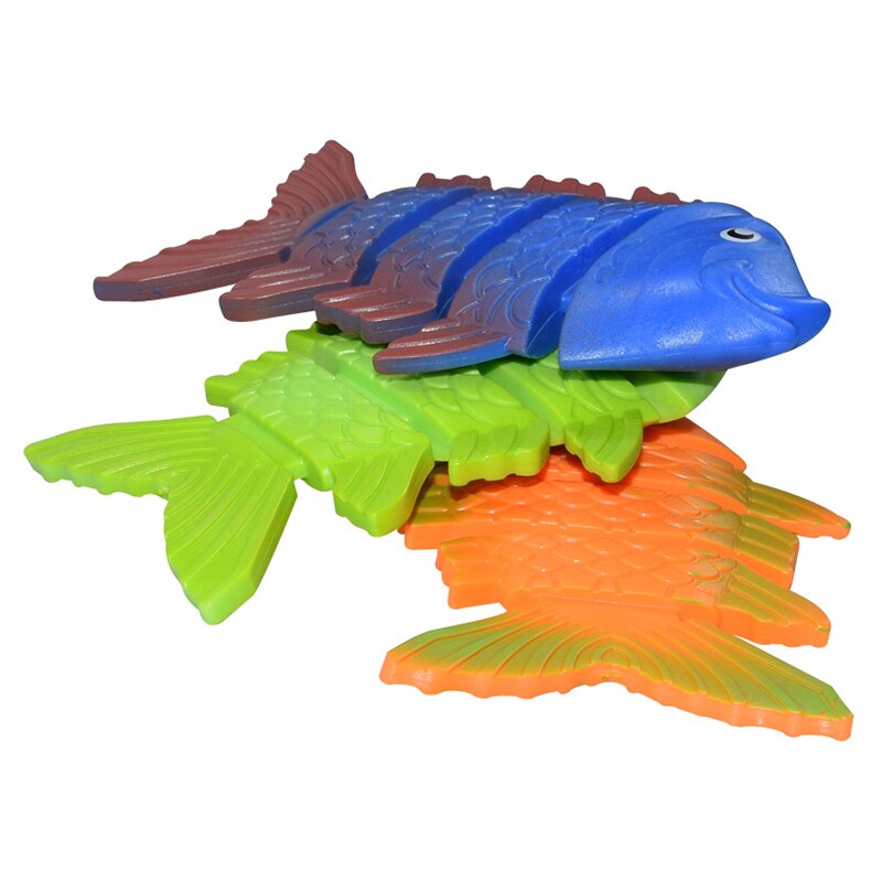 3Pcs Zomer Zwembad Speelgoed Duiken Groene Plastic Vis Water Speelgoed Kinderen Duiken Training Speelgoed Kinderen Zwemmen Speelgoed Duiken Vis set