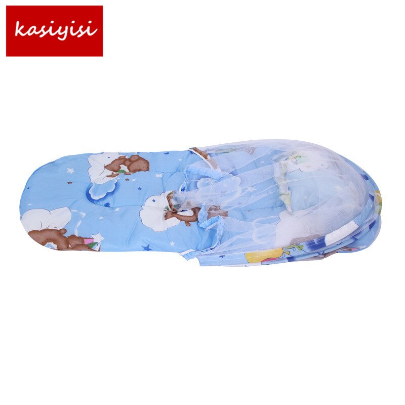 Baby Muskietennetten Vouwen Muskietennetten Zuigelingen Jonge Kinderen Slapen Pad Kussen Sprei Klamboe Cartoon Katoen Sprei